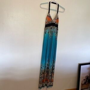123 stunning rope neck maxi dress medium